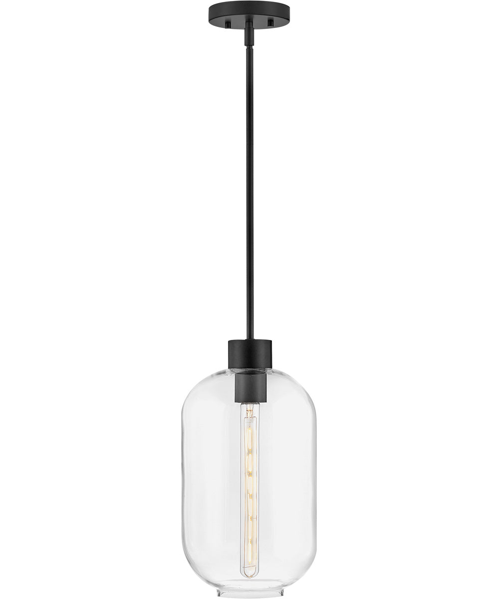 Greer 1-Light Small Pendant in Black