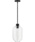 Greer 1-Light Small Pendant in Black