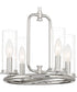 Hudson Heights 4 Light Pendant Convertible Polished Nickel