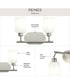 Reines 2-Light Bath Vanity with Opal Glass Shades Brushed Nickel