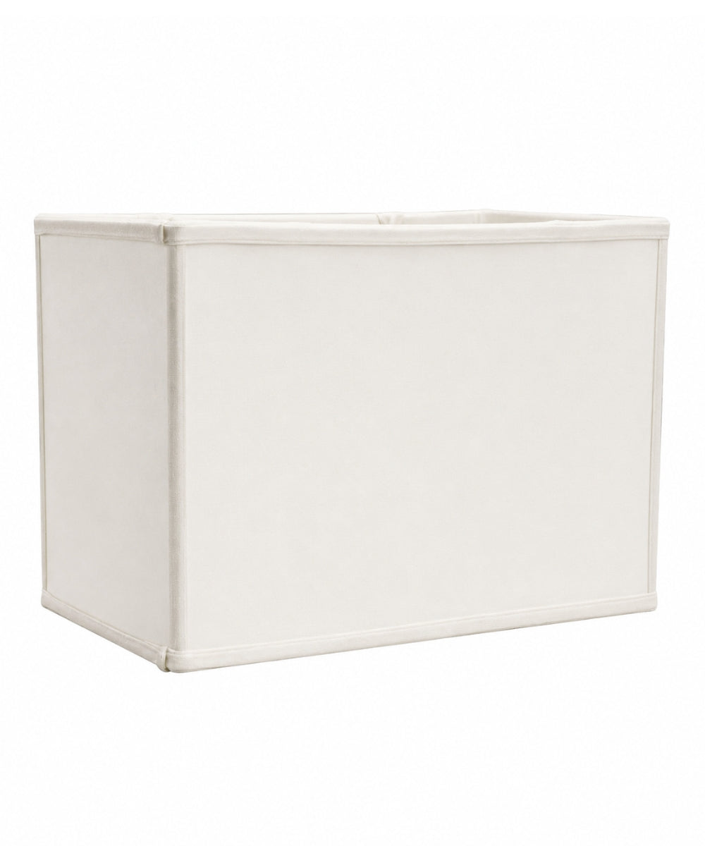 16"W x 11"H Rectangular Drum Lampshade Softback White