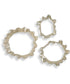 Ripple Effect Silver Wall Art Set of 3