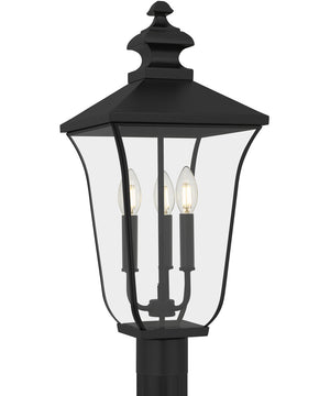 Farley 3-light Outdoor Post Light Matte Black