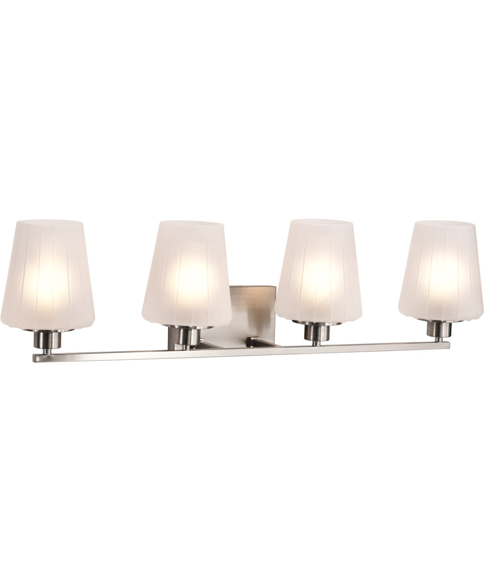 Lune 4-Light Vanity & Wall Brushed Nickel