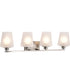 Lune 4-Light Vanity & Wall Brushed Nickel