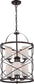 16"W Ginger 6-Light Chandelier Old Bronze