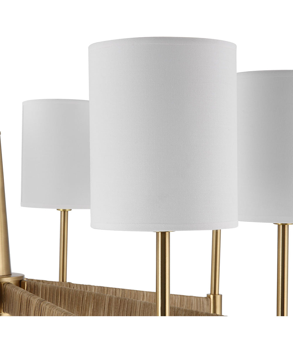 Lautoka Rattan 8 Light Chandelier