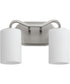 Rutherford 2-light Bath Vanity Light Satin Nickel