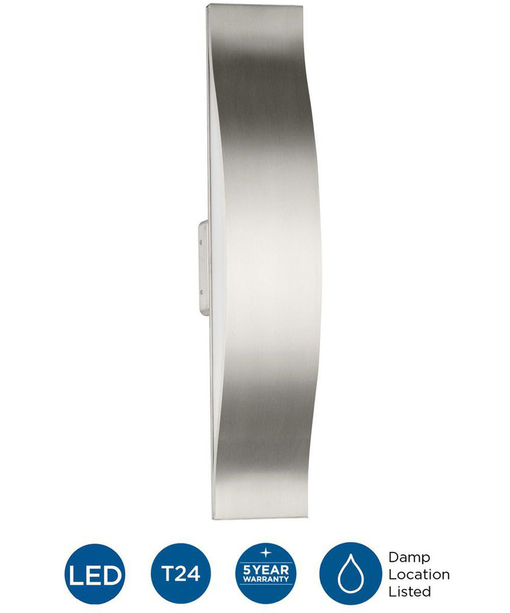 Curvity LED 24 in. Modern 3CCT Integrated LED Linear Vanity Light Brushed Nickel
