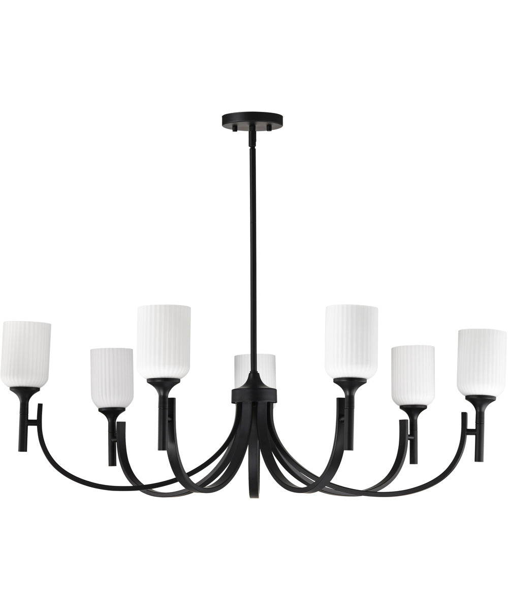 Solara 7-Light Chandelier Matte Black
