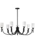 Solara 7-Light Chandelier Matte Black
