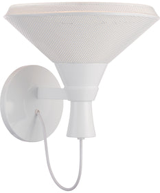 13"W Luger 1-Light Vanity & Wall Glacier White