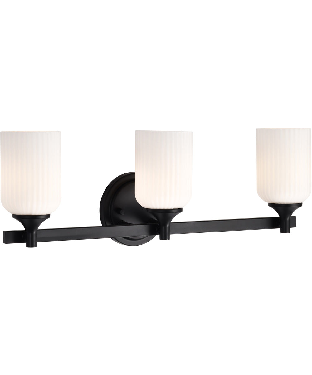 Solara 3-Light Vanity & Wall Matte Black