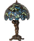 12" High Nightfall Wisteria Cherub Accent Lamp