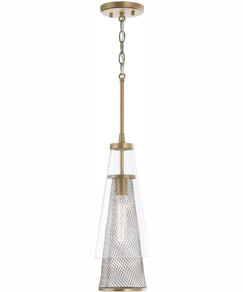 Abbott 1-Light Pendant Aged Brass