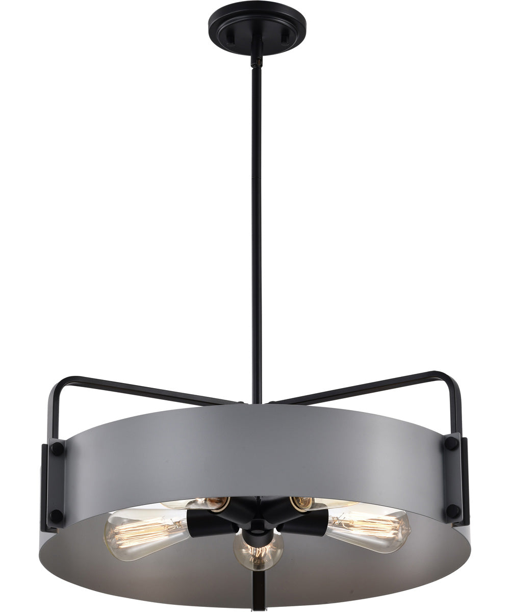Altos 5-Light Pendant Matte Gray