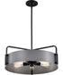 Altos 5-Light Pendant Matte Gray