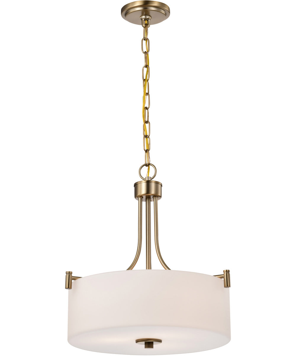 Liam 3-Light Pendant Burnished Brass