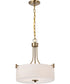 Liam 3-Light Pendant Burnished Brass