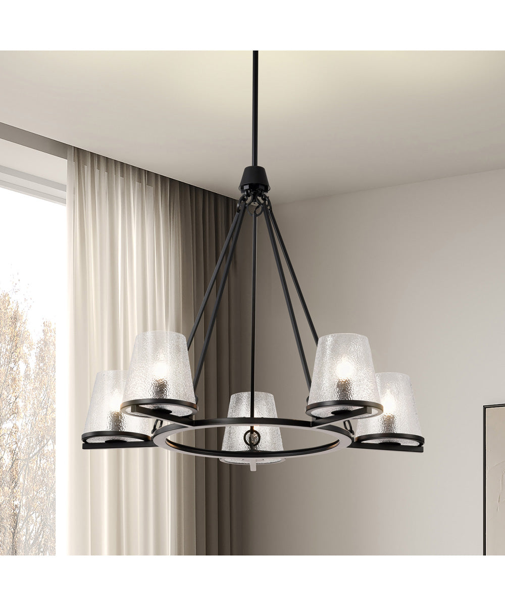 Valentine 5-Light Chandelier Black