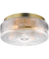 Kasbah 4-Light Flush Mount Satin Brass