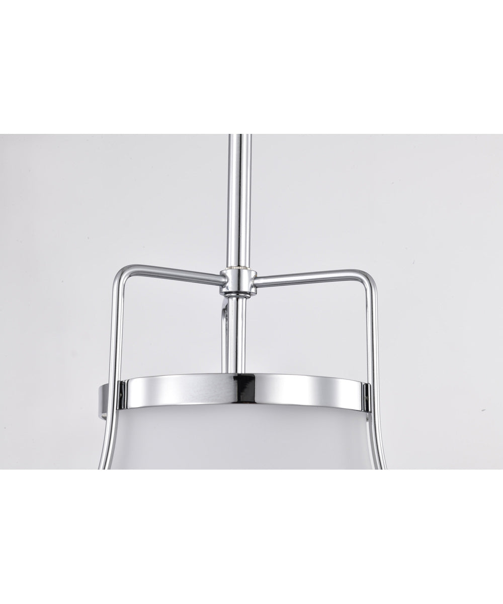Valdora 1-Light Pendant Polished Nickel