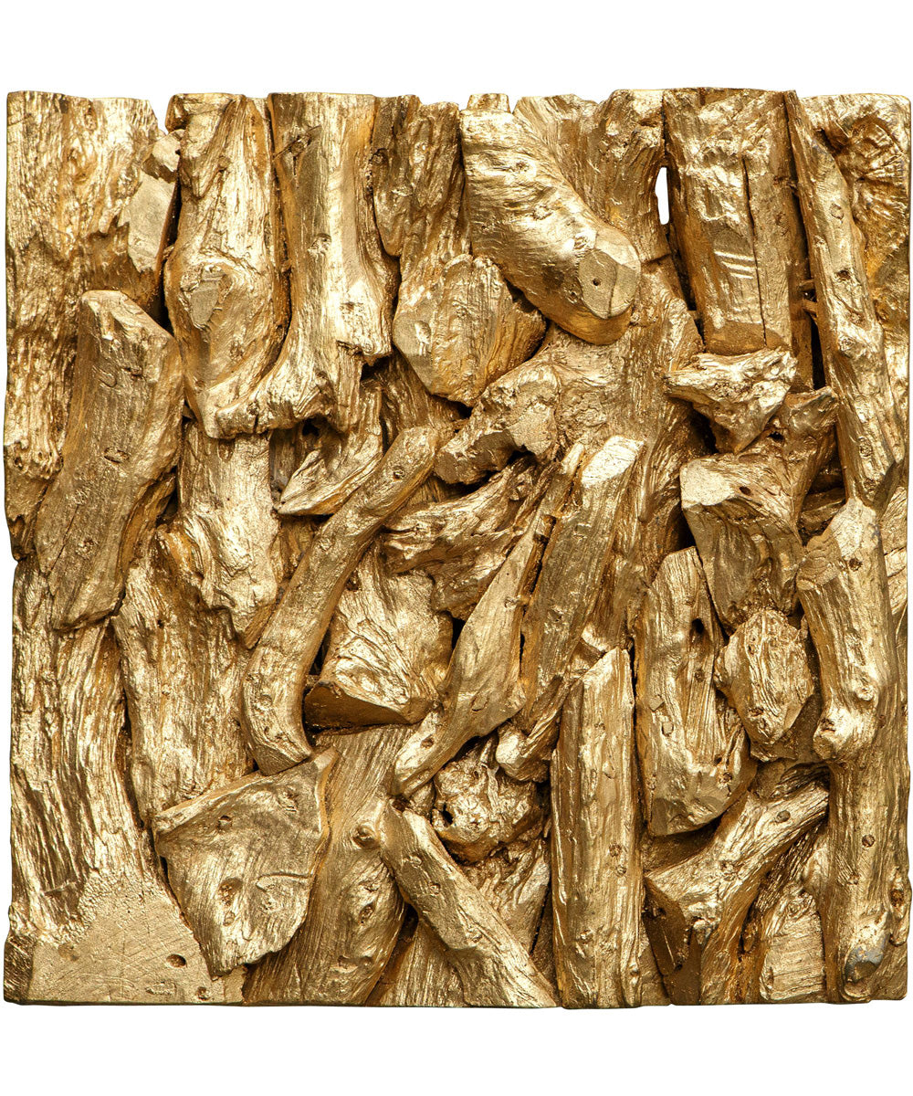 Rio Gold Wood Wall Décor