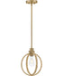 Fallon 1-Light Medium Pendant in Lacquered Brass