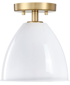 Biba 1 Light Semi Flush  Brushed Gold