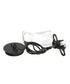 14" W 2 Light Pendant White Shade with Diffuser, Black Cord