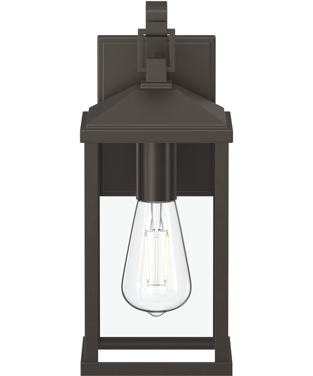 Cantley Medium Outdoor Wall Lantern with Clear Glass Panels Antique Bronze