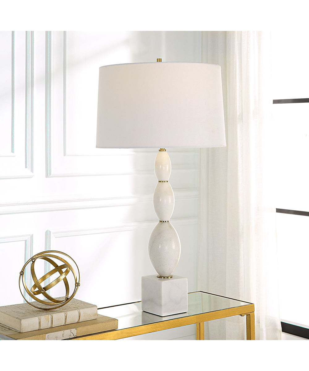 Regalia White Marble Table Lamp