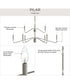 Pilar Two-Tier 9-Light Chandelier Brushed Nickel