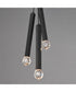 Allumettes 3-Light LED Pendant Black