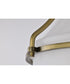 Valdora 1-Light Close-to-Ceiling Natural Brass