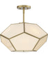 Latham 18 in. 3-Light Flush Mount Vintage Gold