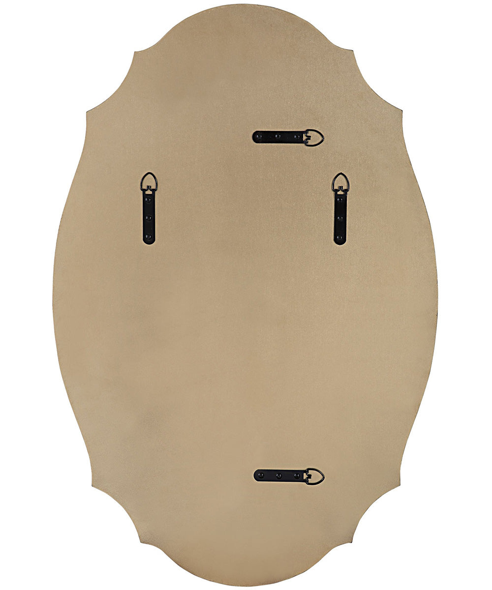 20x30" Wall Mirror Lightly Antiqued with Metallic Gold Leaf