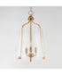 Bellmore 3-Light Foyer Pendant Natural Aged Brass