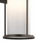 20"h Toman 1-Light Large Outdoor Wall Light Black Finish with Satin Etched Opal Glass Shade