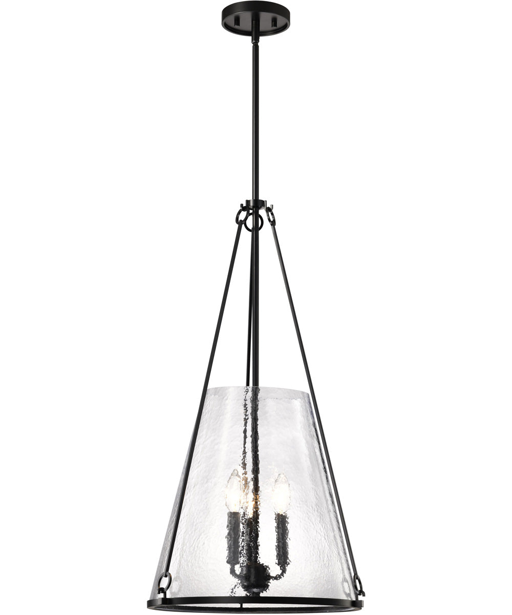 Valentine 3-Light Pendant Black