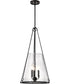 Valentine 3-Light Pendant Black