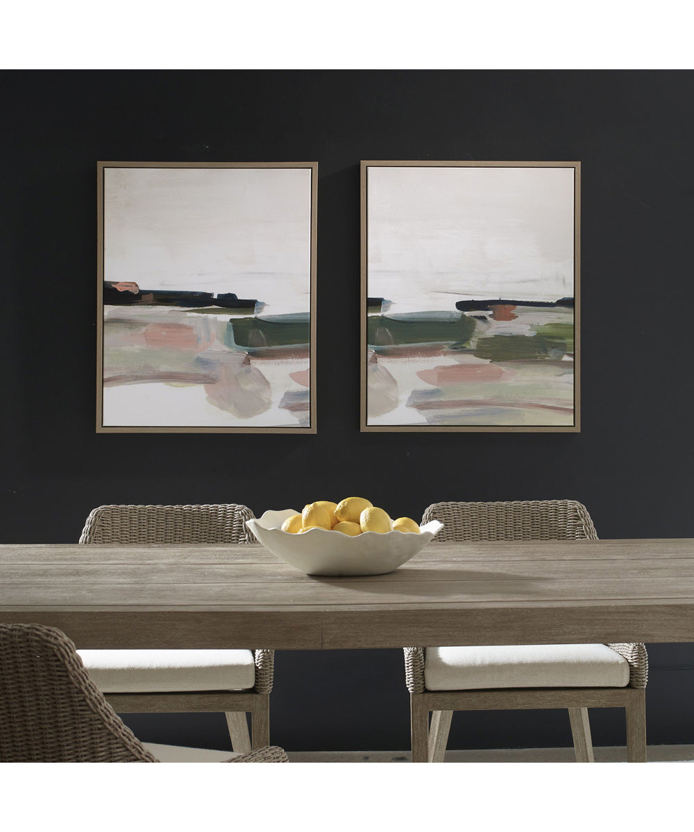 Just Peaking Framed Abstract Prints Set of 2
