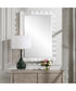 Haya White Scalloped Mirror
