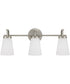 Drake 3-Light Vanity Brushed Nickel