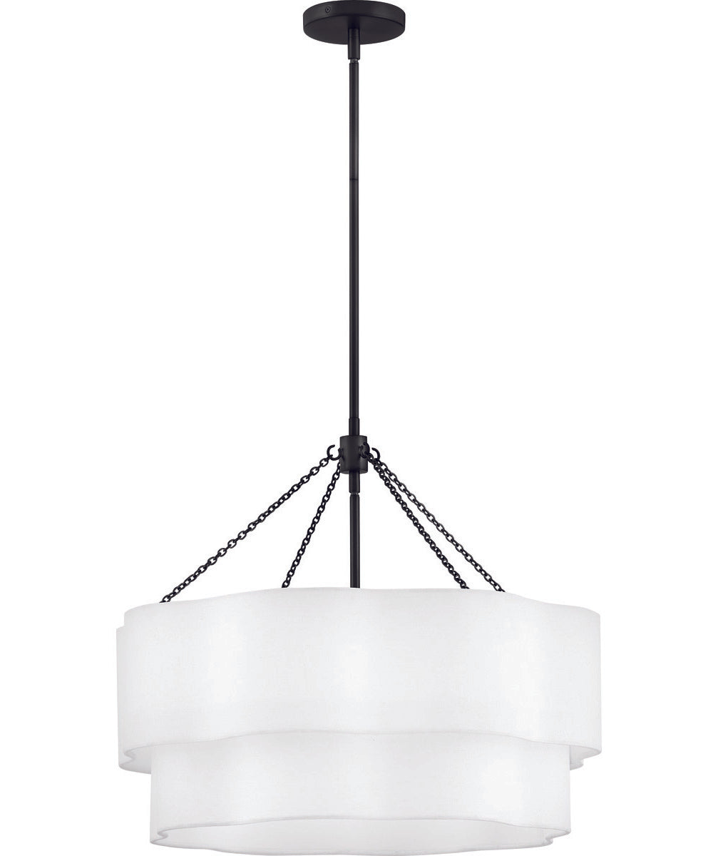 Gwen 5-Light Medium Drum Chandelier in Black