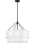 Gwen 5-Light Medium Drum Chandelier in Black