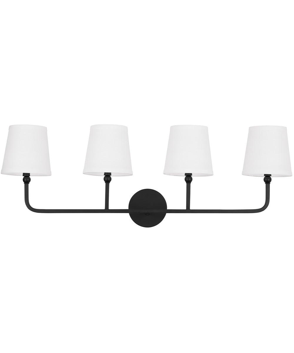 Dawson 4-Light Vanity Matte Black