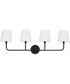 Dawson 4-Light Vanity Matte Black