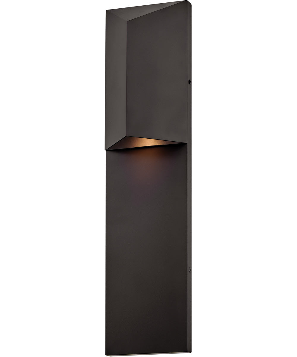 Treva 1-Light Large Wall Mount Lantern in Dark Oxidized Brass