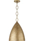 Francesca 1-Light Pendant Feathered Gold